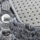 thumbnail image 5 of Alfombra de área ONASAR 183x254 cm Gris y Blanco Geométrico, 5 of 9