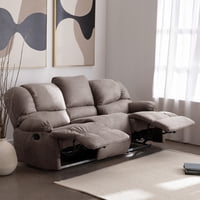 Latam Home - Bergere Perugia Reclinable 3 Cuerpos Cuero Kentucky Gris