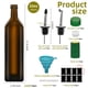 thumbnail image 2 of Botella dispensadora de aceite Eispap, 1000 ml, vidrio, aceite y vinagre, 2 unidades, 2 of 6