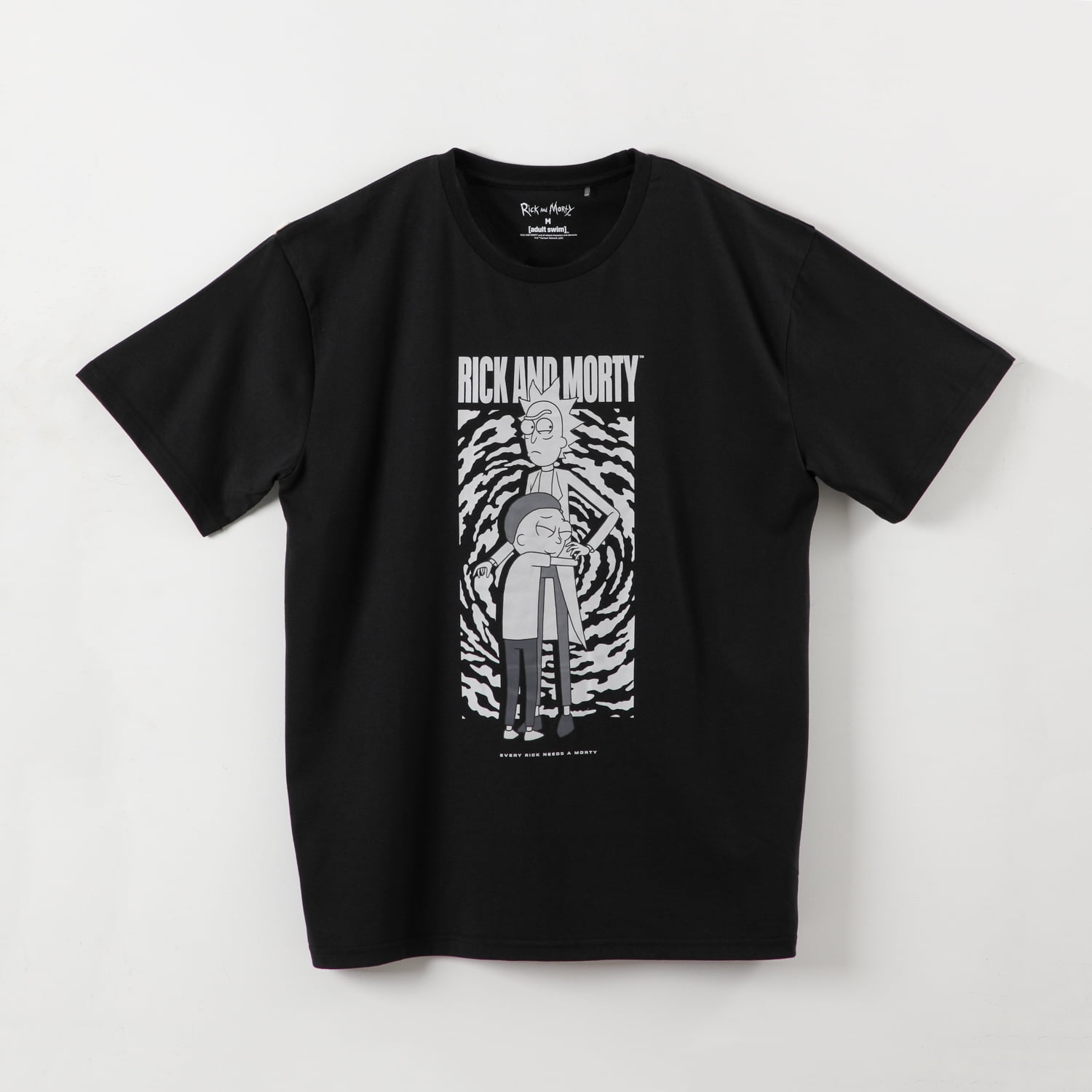 Polera Manga Corta Hombre Negro Rick And Morty