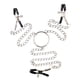 thumbnail image 2 of mujer pezón abrazaderas de pecho metal cadena clips adultos ligar plata, 2 of 5