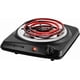 thumbnail image 1 of Quemador de Encimera OVENTE BGC101B 1000W Bobina Negra de 15 cm, 1 of 8