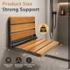 thumbnail image 3 of Asiento de Ducha Plegable de Teca Koretech de Acero Inoxidable para Seguridad en el Baño, 3 of 6