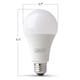 thumbnail image 4 of Bombillas LED Feit Electric A19 equivalentes a 100 W, paquete de 12, 4 of 5