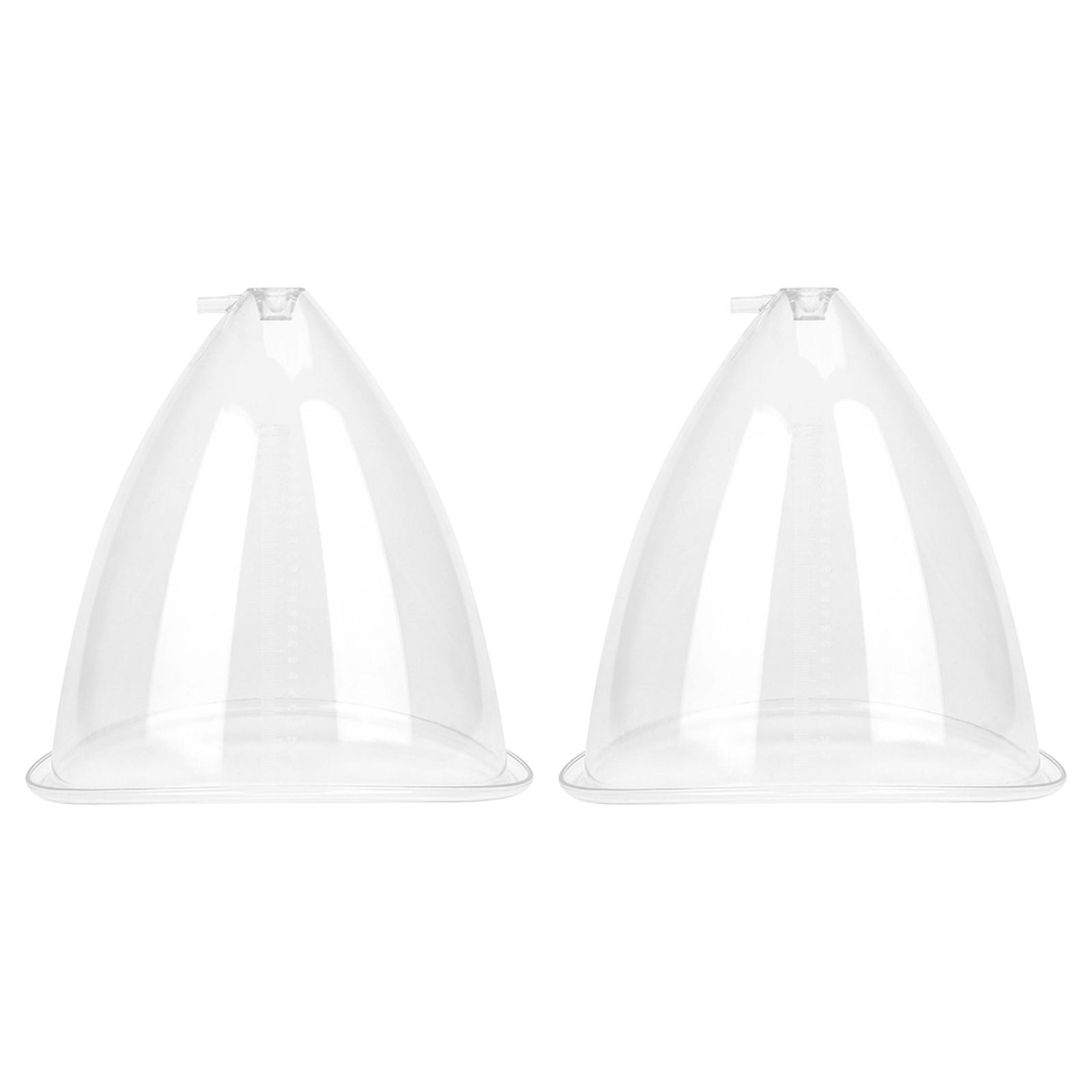 Magideal - 1 Par De Accesorios Para De Ventosas Al Vacío, Ventosas De Vacío Premium De 150/180Ml Para Masaje Corporal De Levantamiento De Glúteos , 150Ml Claro