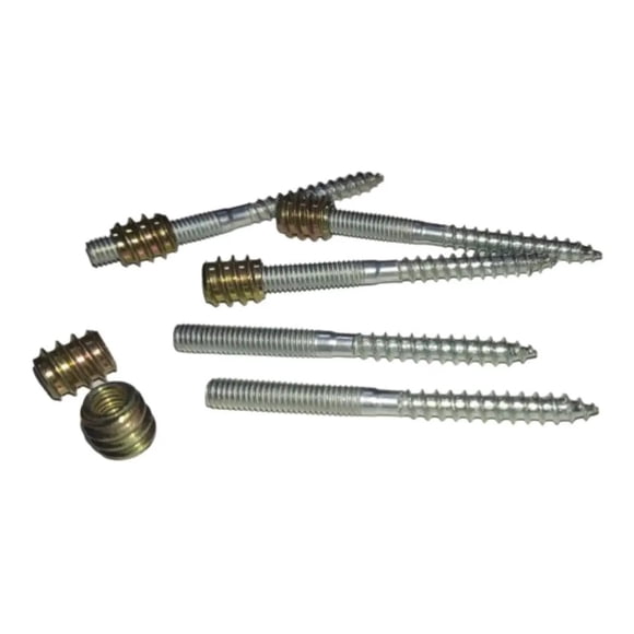 Pack Tuerca Inserto M6 X 12 Mm + Perno Tornillo 6 X 60 Mm