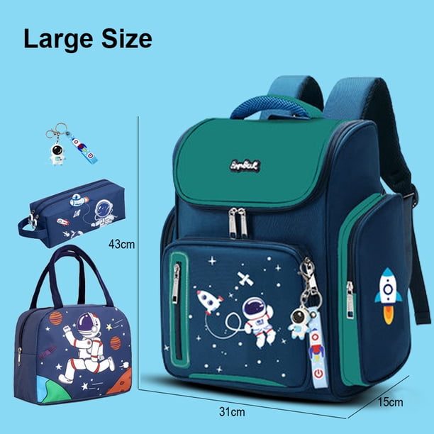 Astronaut Backpack Boy Schoolbag Set for Boys Elementary Student School Bags for Children Waterproof Kids Bookbag Mochilas