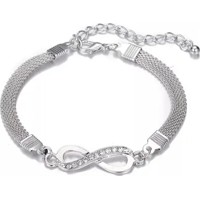 Genérico - Pulsera Brazalete Circón Diamante Infinito