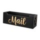 thumbnail image 1 of Organizador De Correo De Madera Multiusos Decorativo Negro Montado En La Pared O Encimera, 1 of 5