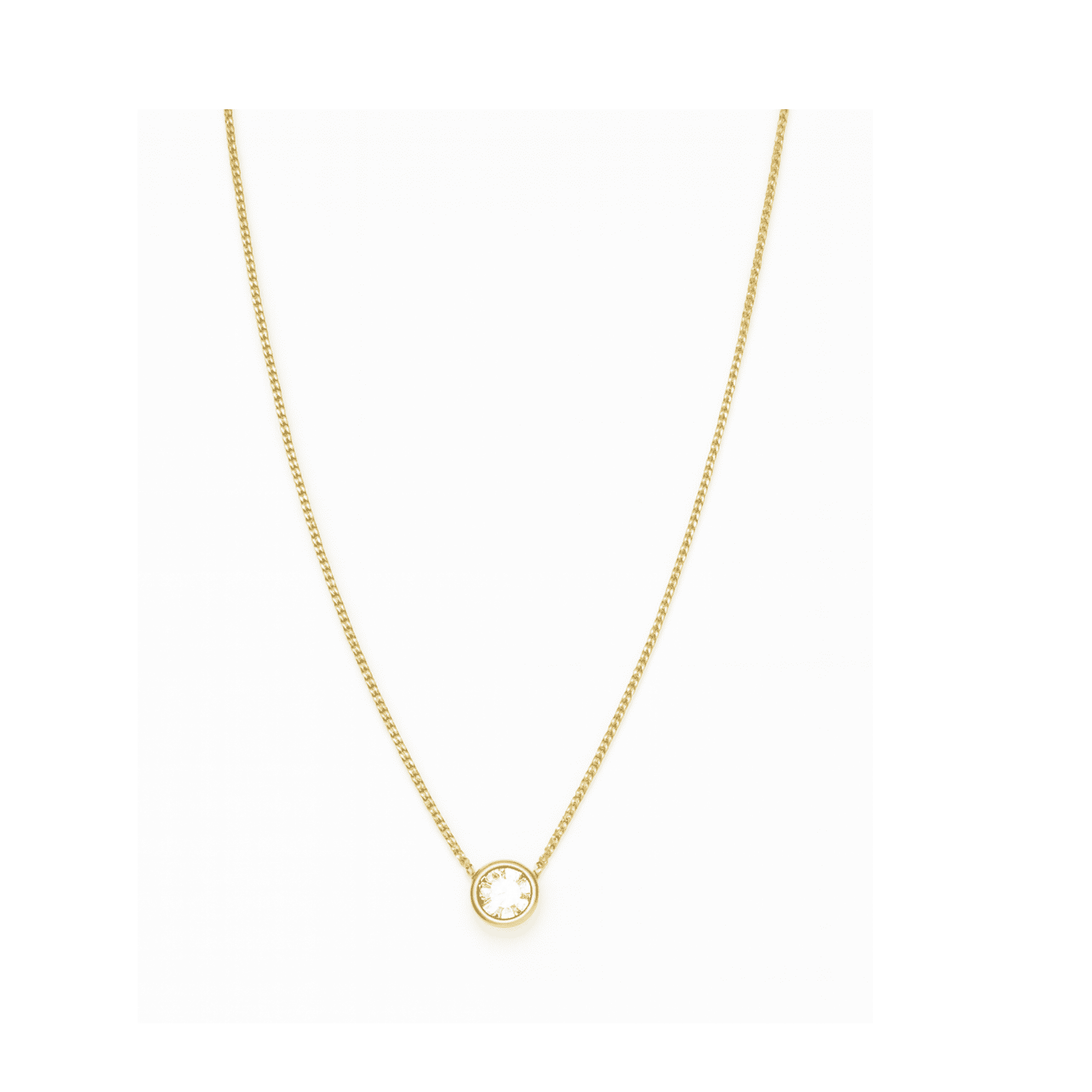 Joyas Adonis - Collar En Acero Punto De Luz Clásico