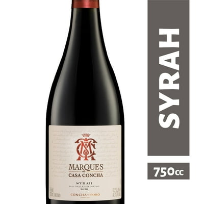 Vino Tinto Syrah 14.5° Botella 750 Cc Marques De Casa Concha