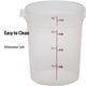 thumbnail image 4 of Recipiente de almacenamiento de alimentos Cambro de 4 litros (paquete de 2) sin BPA con tapas, 4 of 4