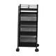 thumbnail image 5 of Carro De Almacenamiento Estantes De Almacenamiento De Ba?o Carro Rodante Cocina 3 Niveles Y Negro, 5 of 5
