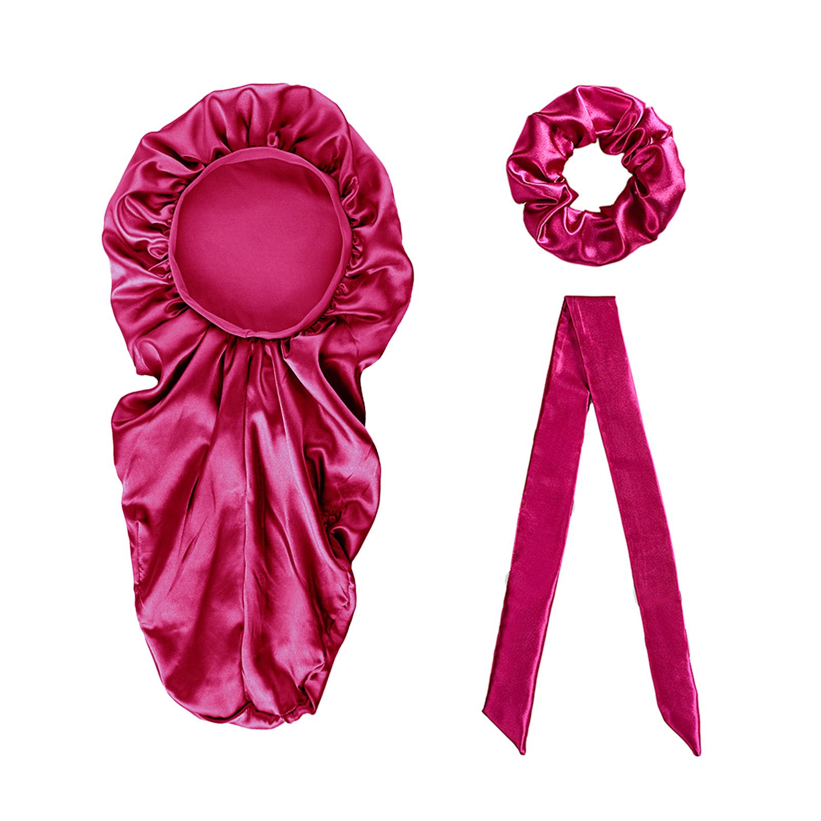 Magideal - Gorro De , Gorro De Dormir Con Banda Elástica, Suave, Suelto, Transpirable, Gorro De Noche Para Cabello , Cabello , , Rosa