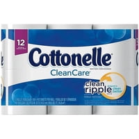 Papel Higiénico Cottonelle Ultra Soft, 1 Capa, 165 Hojas, Paquete De 12