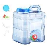 Magideal - Tanque De Agua Portátil Contenedor De Almacenamiento De Agua Transparente Azul Versátil Ligero Fácil De Limpiar Y Que Ahorra Espacio Jarra De Agua Par 10 Litros