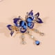 thumbnail image 3 of Elegant Flower Hair Clip with Rhinestone Tassel and Glitter - Vintage Hair Accessory for Women, 3 of 3