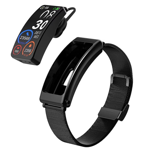 Pulsera Inteligente con Auriculares Integrados - Pantalla Táctil, Resistente al Agua, Conectividad Inalámbrica, Reproducción de Música, Contador de Pasos