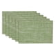 thumbnail image 1 of Juego de manteles individuales DII de PVC para mesa, rectangular, color verde higo, 1 of 8