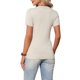 thumbnail image 3 of INSPIRE CHIC Top de Maternidad para Mujeres Suéter de Punto Elástico de Manga Corta a Rayas de Verano Embarazo Cuello Redondo Blusa 2XL Blanco, 3 of 6
