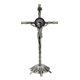 thumbnail image 2 of Crucifijo Pared Cruz Estatua Miniatura Cruz Estatua Para Gabinete Pascua Dormitorio Retro Argent, 2 of 5