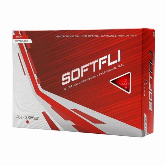 Pelotas de Golf Maxfli Softfli Matte Baja Compresión Paquete de 12