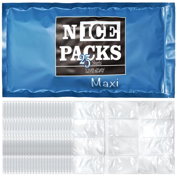 Packs de Hielo Seco Nice Packs para Envío de Comida Congelada 25 Hojas