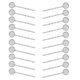 thumbnail image 2 of 20Pcs en blanco cabujón cuentas pinza para el cabello base redonda 12mm Plata, 2 of 5