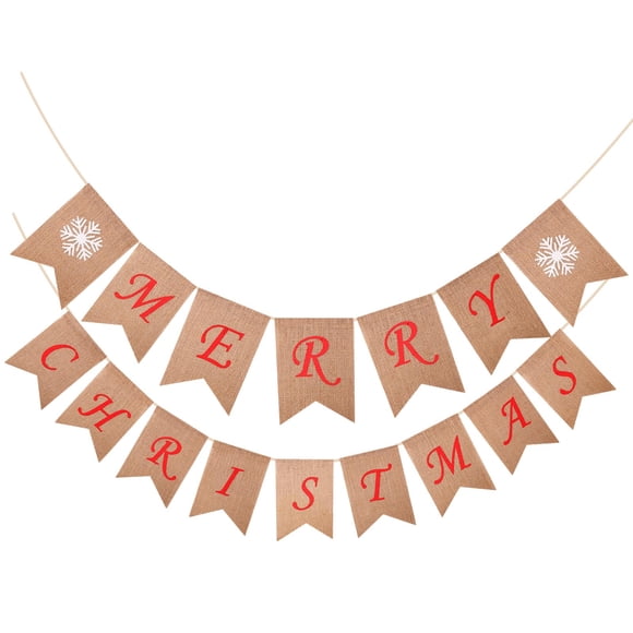 Feliz Navidad Banner Props Banderines Navideños Para Celebraciones De Bodas Navidad Estilo C