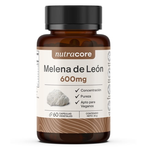 Melena De Leon 600Mg 60 Capsulas Nutracore