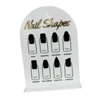 Ioensy - Tablero De Exhibición De Punta De Uñas Exhibición De Manicura Acrílica Para Salón De Uñas Herramienta De Arte De Uñas Estilo A