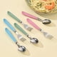 thumbnail image 5 of 3pcs/set, Metal Cutlery, Coffee Spoon, Salad Fork, Stainless Steel Coffee Spoon, Cute Chopsticks, Metal Salad Fork, Meal Chopsticks, Washable Dessert Spoon, Flatware, Tableware For Restaurant Home Par, 5 of 5