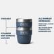 thumbnail image 2 of Vaso YETI Rambler apilable de acero inoxidable de 120 ml, paquete de 2, 2 of 9