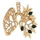 thumbnail image 2 of Creativo Ahueca Hacia Fuera La Hoja Corazón Broche Pin Regalo Moda Para Blusa Sombrero Mujeres Aureate, 2 of 5