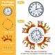 thumbnail image 5 of Reloj de Pared HERJIATK 51 cm Impermeable con Diseño de Sol, 5 of 8