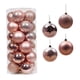 thumbnail image 1 of 24 Piezas De Adornos De Bolas De Navidad Inastillables Para Bodas, Vacaciones, Hogar, Rosa áureo, 1 of 4