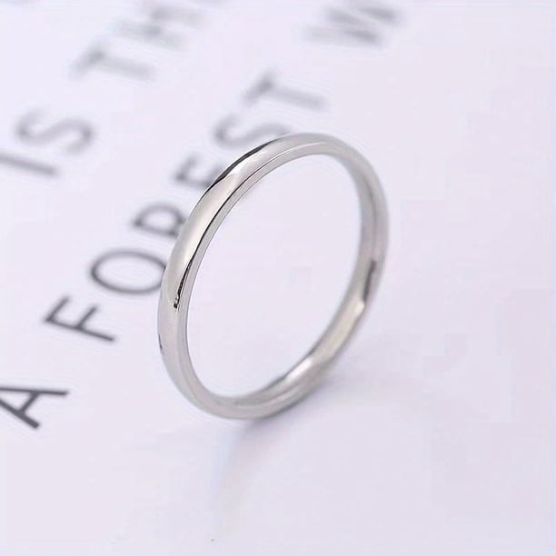 Luxurious Titanium Steel Ring - Anti-Tarnish, Lightweight, and Perfect for Daily Wear and Casual Dates