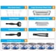 thumbnail image 2 of Juego de platos desechables para bufet Maxygift, 33 unidades, con sartenes, 2 of 8