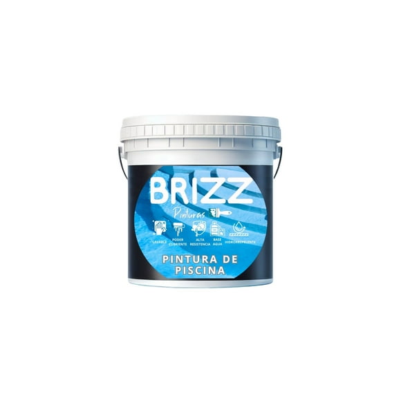 Pintura Para Piscina “azul Tahity” (tineta 16 L ) Brizz