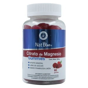 Citrato De Magnesio X60 Gomitas, Natblue