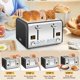 thumbnail image 5 of Tostadora SEEDEEM de 4 rebanadas de acero inoxidable, 7 tonos, 1800 W, oscura, 5 of 7