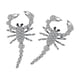 thumbnail image 5 of Pendientes Largos De Escorpión Exagerados Bling Para Concierto Halloween Cumpleaños, 5 of 5