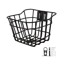 Ioensy - Cesta De Bicicleta Para Niños Cesta De Manillar Frontal Multifunción Para Niños Niñas Al Aire Libre 15 Cm X 9,5 Cm X 23 Cm