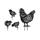 thumbnail image 4 of Estacas De Animales De Gallina Y Gallo, Estatua De Gallo De Jardín Vívida Para Patio Trasero, 4 Piezas, 4 of 5