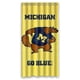 thumbnail image 1 of Cortina de ducha de los Michigan Wolverines, juego de cortina de baño con ganchos, tamaño 36 x 72 pulgadas, 1 of 3