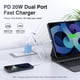thumbnail image 4 of [Cargador] Bloque Cargador Rápido LCGENS USB C 20W Doble Puerto Paquete de 2, 4 of 7