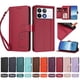 thumbnail image 4 of Funda Cartera Trébol para Xiaomi Poco F6 Pro con Ranuras Tarjetas y Carga Inalámbrica Rojo, 4 of 6