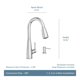 thumbnail image 4 of Grifo de cocina Moen Haelyn negro mate con Power Boost 87627BL, 4 of 9
