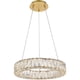 thumbnail image 3 of Lámpara Colgante Elegant Lighting Monroe LED Dorada 45 cm 110V, 3 of 7