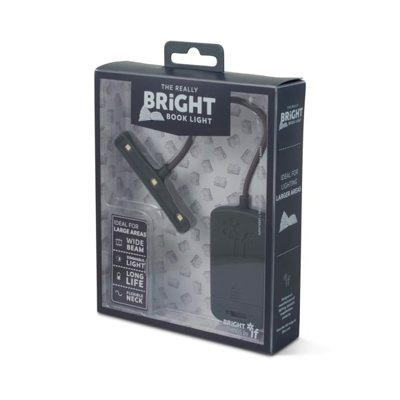 Book Light Really Bright Grey Con Ajustes De Iluminación Ajustables